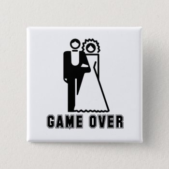 Game Over T-shirt Button by Shirtuosity at Zazzle
