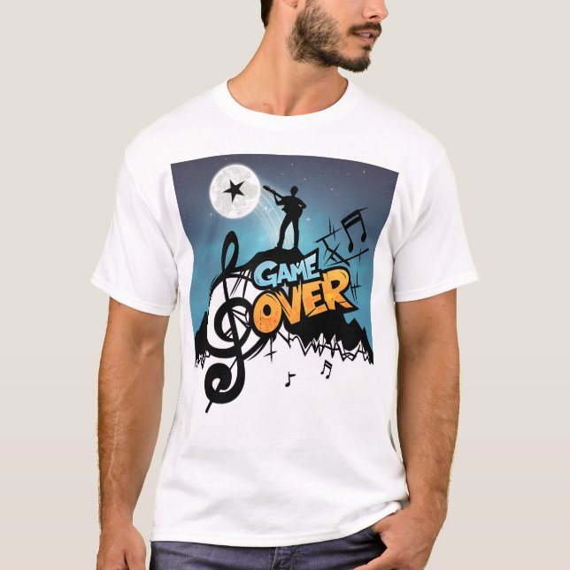 GAME OVER” T-shirt design  (Front)