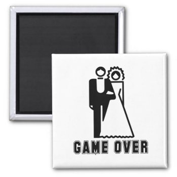 Game Over T-shirt Magnet by Shirtuosity at Zazzle