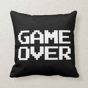 Game Over Throw Pillow