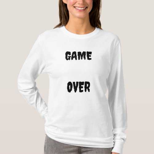 Game over tshirt 