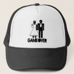 Game Over - Unhappy Groom Trucker Hat at Zazzle