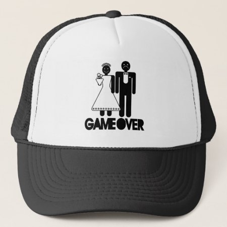 Game Over - Unhappy Groom Trucker Hat