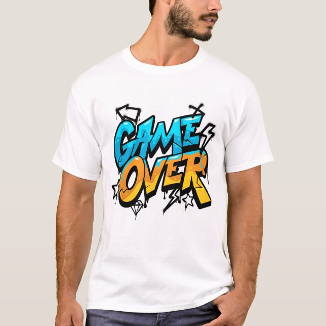 “Game Over – Urban Graffiti Style” T-Shirt (Front)