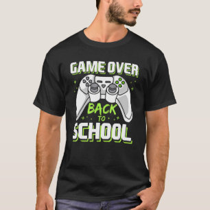 Game Over Video Game Controller Gamer Back To Scho T-Shirt