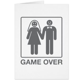 Game Over Wedding Card by RandomLife at Zazzle