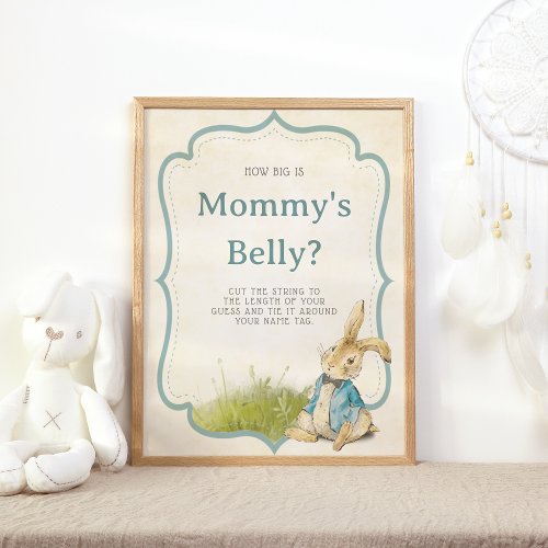 Game Peter The Rabbit How Big Is Mommys Belly Poster