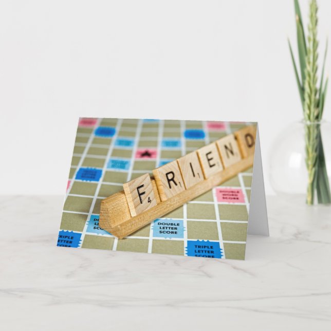 Game Pieces Friend's Birthday Card (Front)