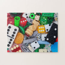 Game pieces photo puzzle