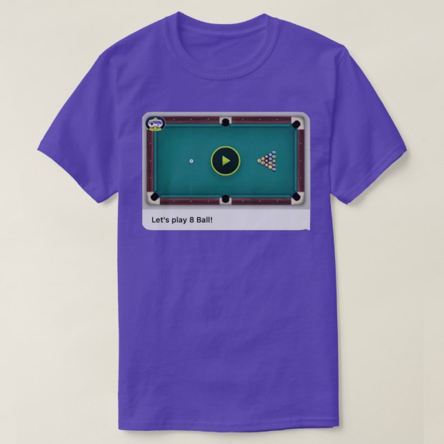 Game Pigeon 8 Ball Pool Classic TShirt (Design Front)