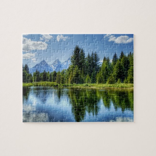 Game Puzzle-Mountain Lake Jigsaw Puzzle (Horizontal)