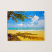 Game Puzzle-Tropical Beach Jigsaw Puzzle
