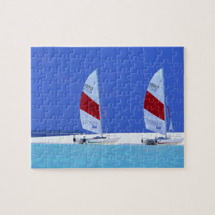 Game Puzzle-Tropical Beach Scene Jigsaw Puzzle