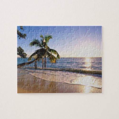 Game Puzzle_Tropical Beach Scene Jigsaw Puzzle