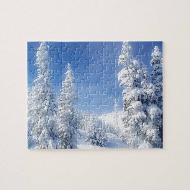 Game Puzzle-Winter Scene Jigsaw Puzzle (Horizontal)
