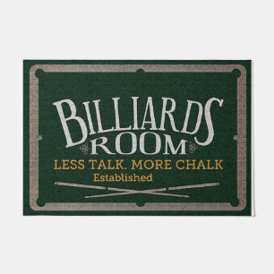Game Room Decoration, Billiards Room Doormat