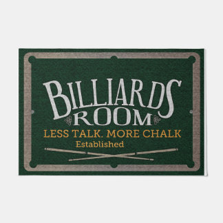 Game Room Decoration, Billiards Room Doormat