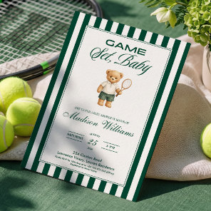 GAME, SET, BABY Tennis BABY Shower Invitation