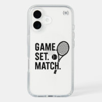 Game Set Match – Bold Tennis Phone Wallpaper