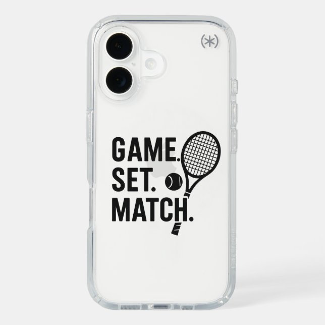  Game Set Match – Bold Tennis Phone Wallpaper  Speck iPhone Case (Front)
