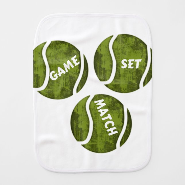 GAME SET MATCH BURP CLOTH (Front)