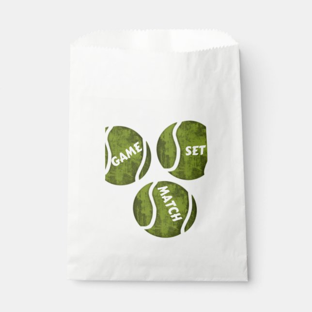 GAME SET MATCH FAVOR BAG (Front)