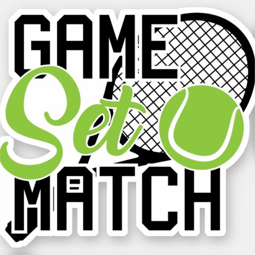 Game set match sticker