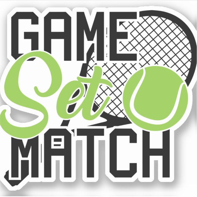 Game set match sticker (Front)