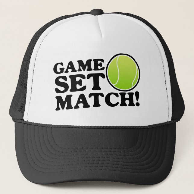 Game, Set, Match Trucker Hat (Front)