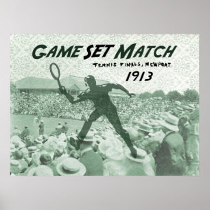 Game Set Match: Vintage Tennis poster