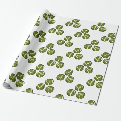 GAME SET MATCH WRAPPING PAPER