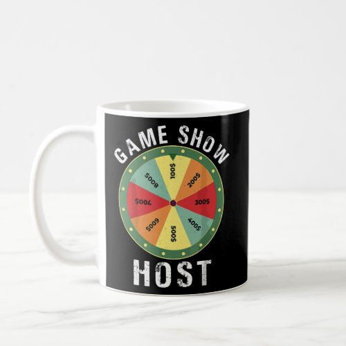 Game Show Host Trivia Board Game Night Questions V Coffee Mug