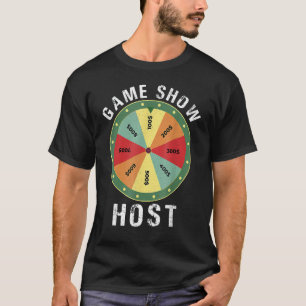 Game Show Host Trivia Board Game Night Questions V T-Shirt