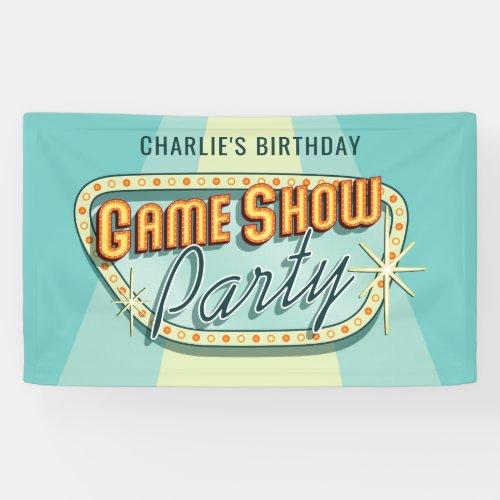 Game Show Party Banner