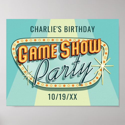 Game Show Party Poster