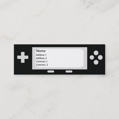 Game - Skinny Business Card Template