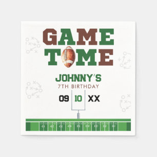 Game Time American Football Birthday Napkins