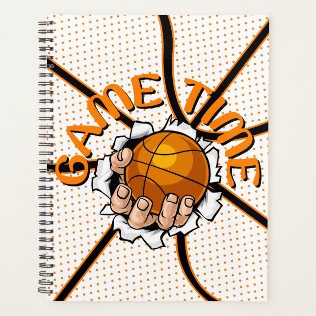 Game Time Basketball Calendar Planner (Front)