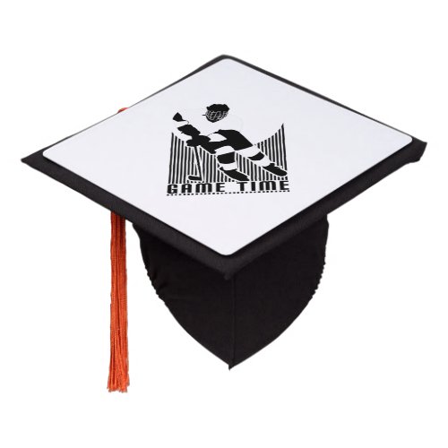 Game Time _ Hockey  Graduation Cap Topper