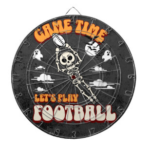Game Time Let's Play Football Halloween Funny Dart Board