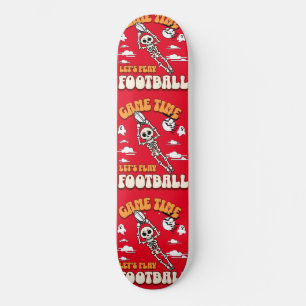 Game Time Let's Play Football Halloween Funny Skateboard