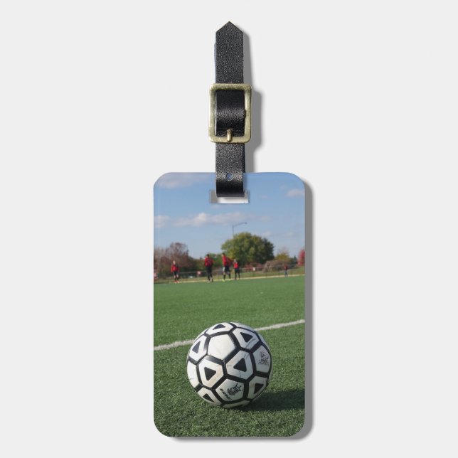 Game Time Perspective - Soccer / Futbol Luggage Tag (Front Vertical)