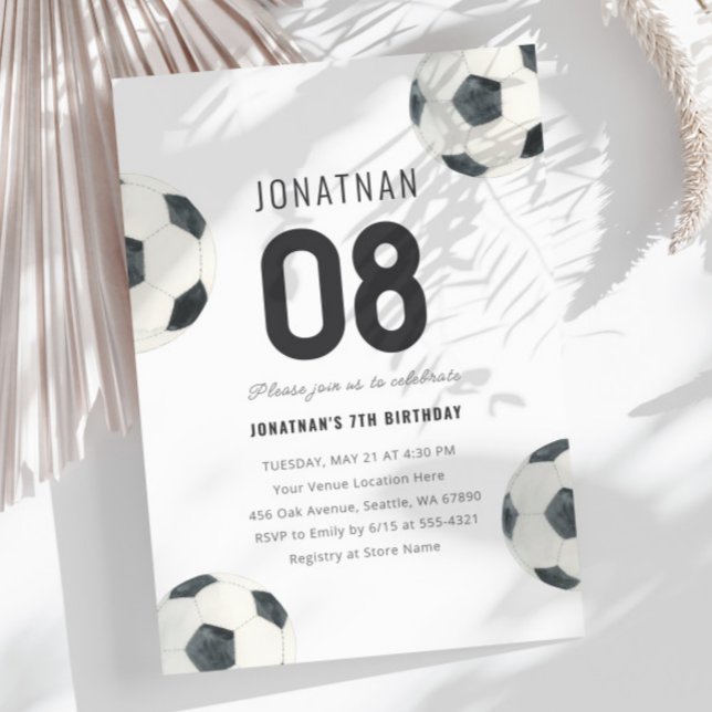 Game Time Soccer Football Boy Birthday Invitation (Creator Uploaded)