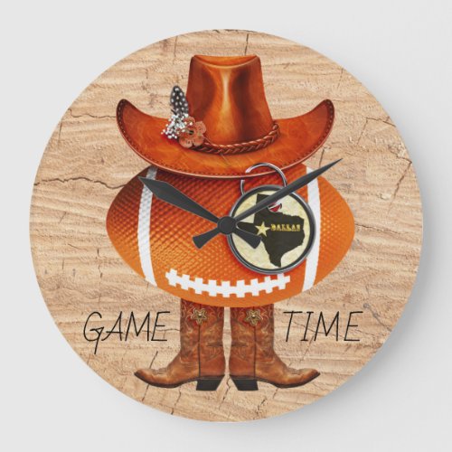 GAME TIME Texas Football Wall Clock