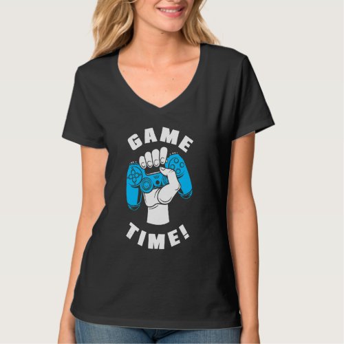 Game Time Video Game Player Gaming Gamer Console P T_Shirt