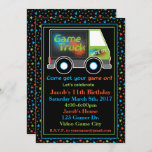 Game Truck, Video Game Birthday Party Invitation at Zazzle