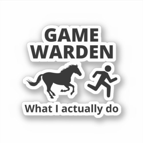 Game Warden Wildlife Conservation Law Enforcement Sticker