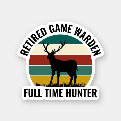Game Warden Wildlife Conservation Law Enforcement  Sticker