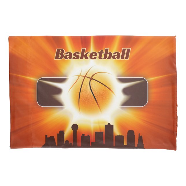 Game-Winning Basketball Energy Of The Court MVP Pillow Case (Front)