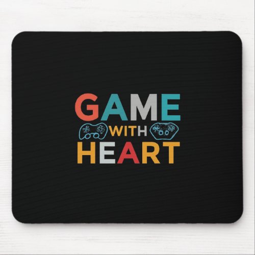 Game with Heart Mouse Pad